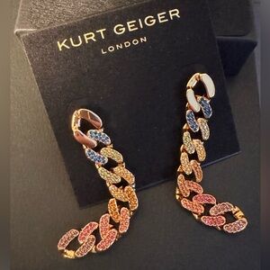 Kurt Geiger Rainbow Chain Earrings